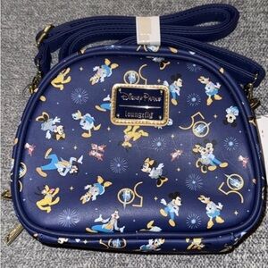 Loungefly Blue Crossbody Bag with Disney Design